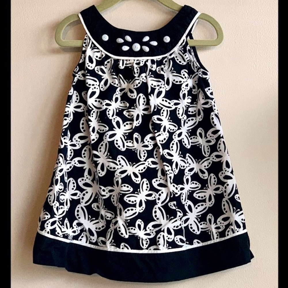 Gymboree Black and White Sleeveless Dress SIZE 18-24 mos